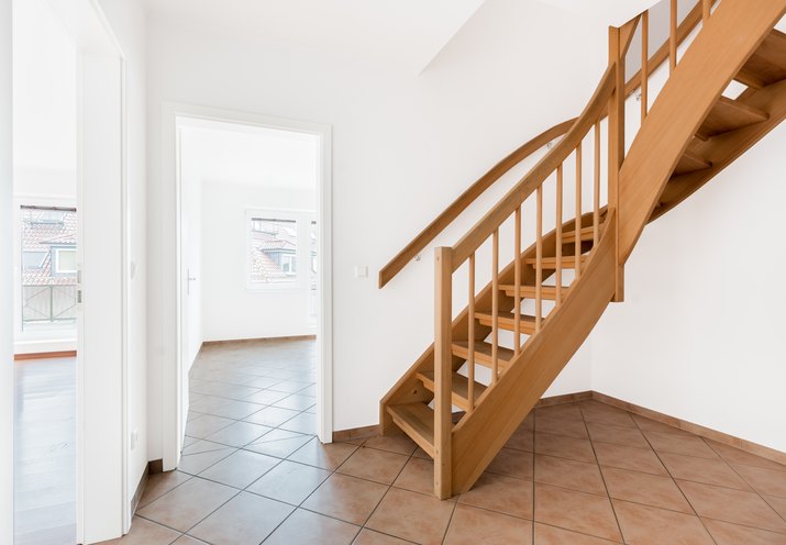 Empty room with stairway HDR