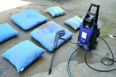 how to clean patio cushions