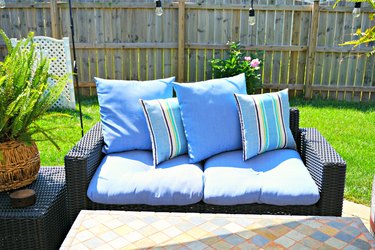 how to clean patio cushions