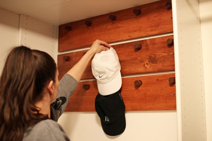 DIY Hat Wall Organizer