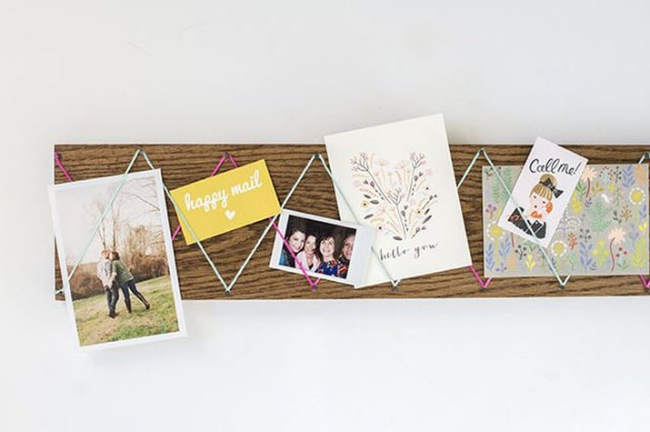 DIY Mail Wall Display