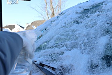 car window and lock de-icer homemade solution