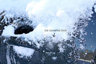 car window and lock de-icer homemade solution