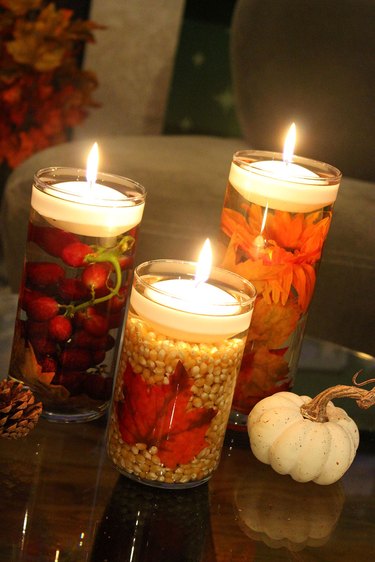 floating fall candles