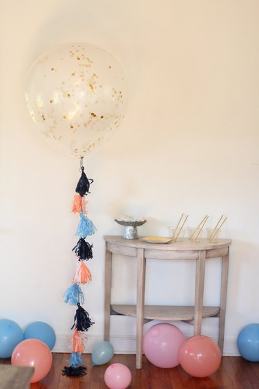 diy confetti tassel balloon