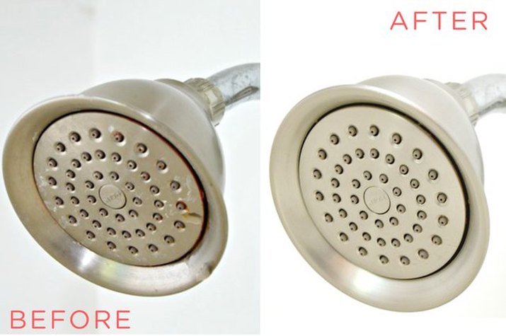 how to clean a shower head