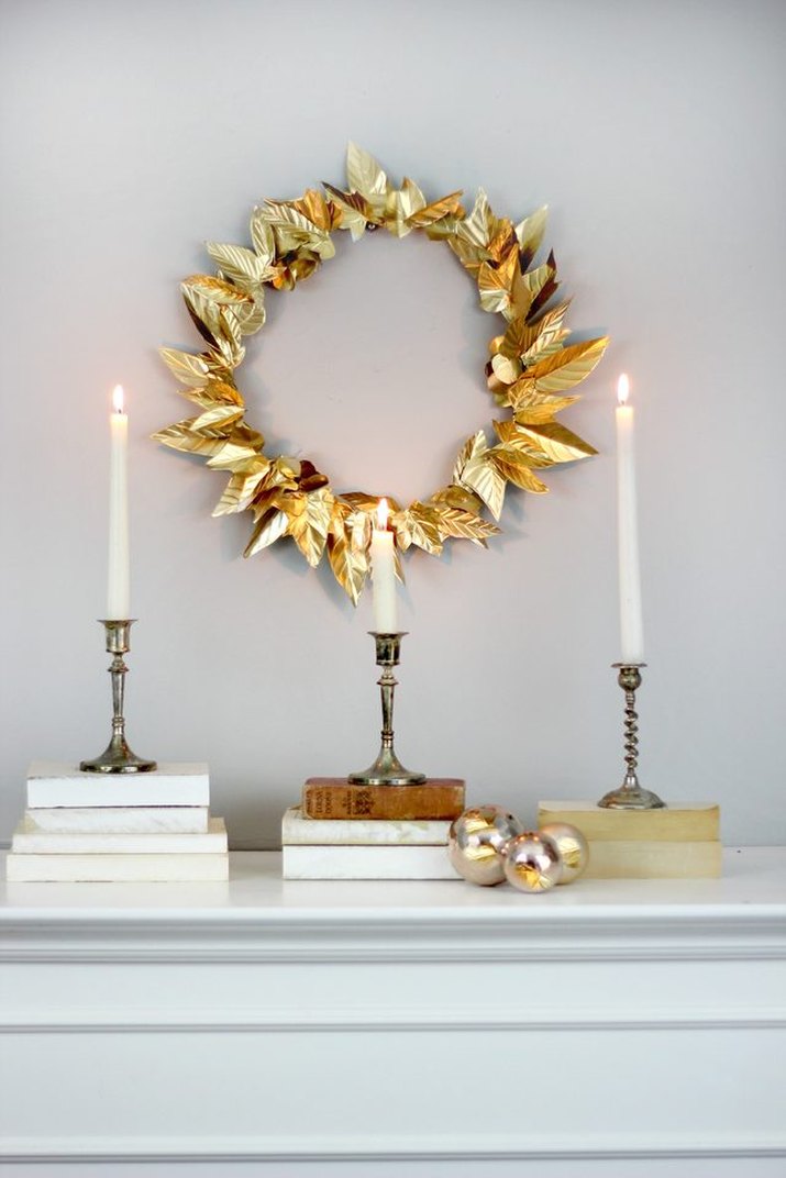 Embossed Foil Wreath