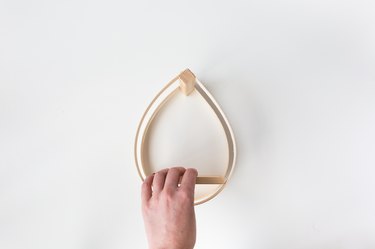 DIY Mid-Century Modern Hanging Teardrop Planter Shelf