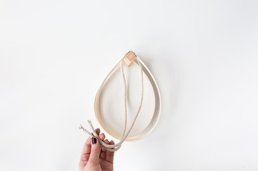 DIY Mid-Century Modern Hanging Teardrop Planter Shelf