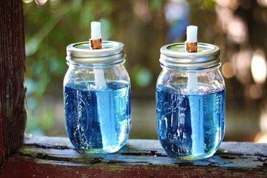 Mason Jar Citronella Candles