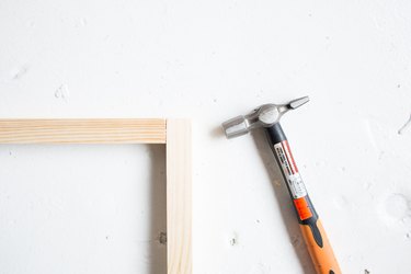 DIY Floor Mirror With Built-In Shelf