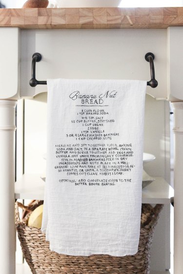 Recipe Towel Art