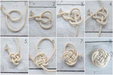intricate 'clover' knot instructions