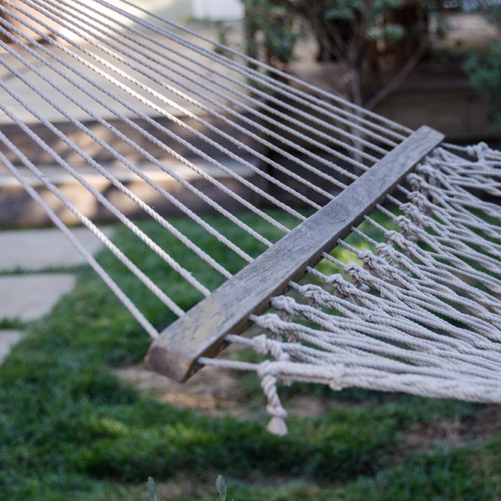 Woman in a hammock