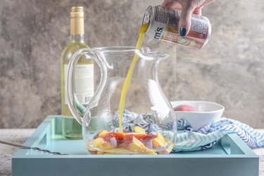 The BEST Peach Sangria Recipe Tutorial