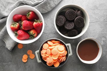 Ingredients for carrot patch strawberries