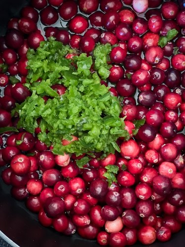 mix berries and peppers