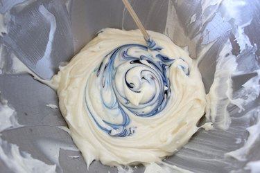 blue frosting