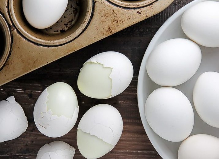 Cook Hard-Boiled Eggs in a Muffin Pan
