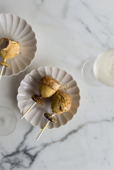 Serve and enjoy these Champagne Glass Cake Pops alongside a glass of Champagne!