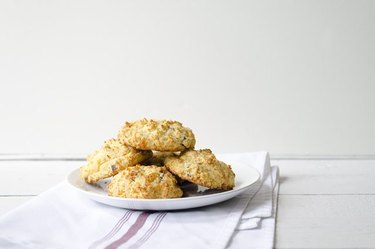 Bacon-cheddar biscuits.