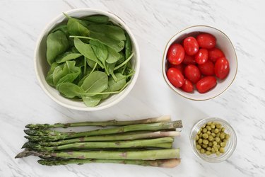 Spring garden vegetables